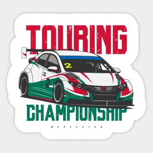 Touring car Sticker